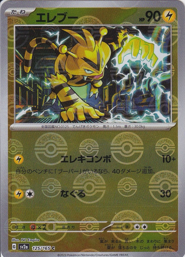 エレブー [C_125/165_SV2a](モンスターボール)